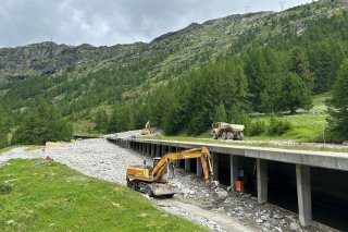 Simplon : la galerie Engi le 1er juillet 2024.